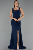 Abendkleid Lang Marineblau ABU6552