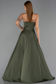 Abendkleid Lang Satin Khaki ABU6553