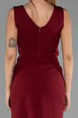Abendkleid Lang Weinrot ABU6524