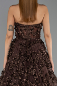 Abendkleid Lang Braun ABU6408