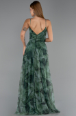 Abschlusskleid In Übergröße Lang Grün ABU6558