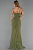 Abendkleid Lang Chiffon Öl Grün ABU6500