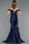Abendkleid Lang Marineblau ABU6565
