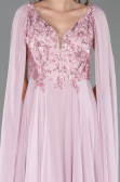 Abendkleid Lang Chiffon Puder ABU6566