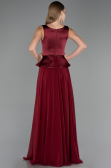 Abendkleid Lang Chiffon Weinrot ABU6568