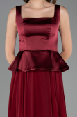 Abendkleid Lang Chiffon Weinrot ABU6568