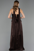 Abendkleid Lang Chiffon Braun ABU6570
