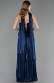 Abendkleid Lang Chiffon Marineblau ABU6570
