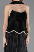 Abendkleid Lang Chiffon Schwarz ABU6570