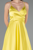 Abschlusskleid Lang Satin Pistaziengrün ABU6573