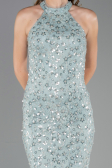 Abschlusskleid Lang Spitze Minzgrün ABU6578
