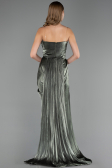 Abendgarderobe in Großen Größen Lang Chiffon Khaki ABU6582