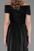 Abendkleid Lang Chiffon Schwarz ABU6581
