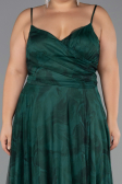 Abschlusskleid In Übergröße Lang Smaragdgrün ABU6558