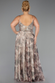 Abschlusskleid In Übergröße Lang Nerzbraun ABU6558