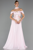 Abendkleid Lang Chiffon Puder ABU6588
