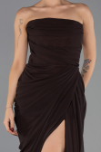 Abendkleid Lang Chiffon Braun ABU6589