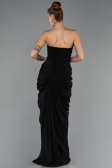 Abendkleid Lang Chiffon Schwarz ABU6589