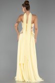 Abendkleid Lang Chiffon Gelb ABU6391