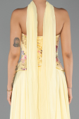 Abendkleid Lang Chiffon Gelb ABU6391