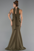 Abendkleid im Meerjungfrau-Stil Lang Khaki ABU6575