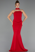 Abendkleid im Meerjungfrau-Stil Lang Rot ABU6575