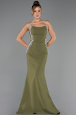 Abendkleid Lang Khaki ABU6374