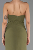 Abendkleid Lang Khaki ABU6374