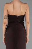 Abendkleid Lang Braun ABU6374