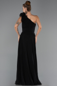 Abendkleid Lang Chiffon Schwarz ABU6593