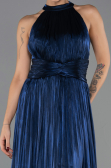 Abschlusskleid Lang Chiffon Marineblau ABU6594