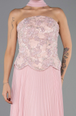 Abendkleid Lang Chiffon Puder ABU6436