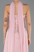 Abendkleid Lang Chiffon Puder ABU6436