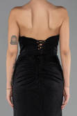 Abendkleid Lang Schwarz ABU6599