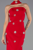Abendkleid Lang Rot ABU6601