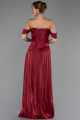 Abschlusskleid Lang Chiffon Weinrot ABU6602