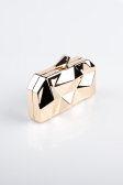 Abendtasche Metall Rosa SH921