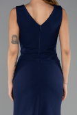 Abendkleid Lang Marineblau ABU6524