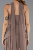 Abschlusskleid Lang Chiffon Cappuccino ABU5763