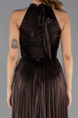 Abschlusskleid Lang Chiffon Braun ABU6428