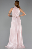 Abschlusskleid Lang Chiffon Puder ABU6614