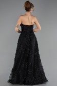Abendkleid Lang Schwarz ABU6408