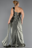 Abendgarderobe in Großen Größen Lang Chiffon Khaki ABU6631