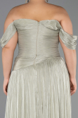 Abendkleid in Übergröße Lang Chiffon Minzgrün ABU6603