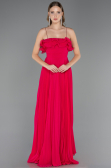 Abschlusskleid Lang Chiffon Fuchsie ABU4866