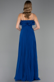 Abschlusskleid Lang Chiffon Sächsischblau ABU4866