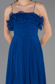 Abschlusskleid Lang Chiffon Sächsischblau ABU4866