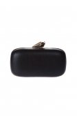 Siyah Saten Clutch Çanta V264