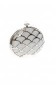 Gümüş Clutch Çanta V973