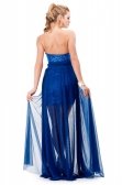 Saks Mavi Gece Elbisesi A6265